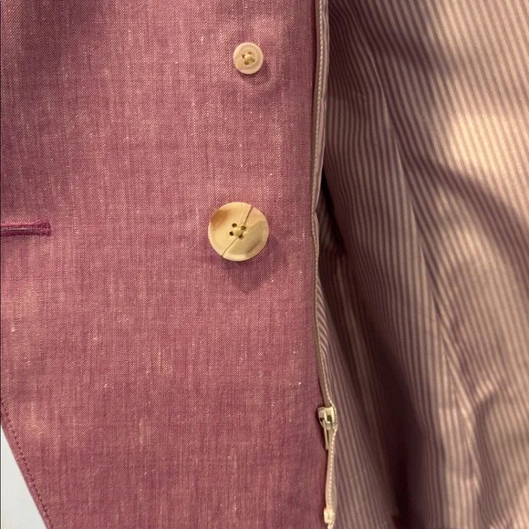 VERONICA BEARD Lonny Dickey Jacket in Heathered Orchard size 16 linen blazer - Picture 5 of 10